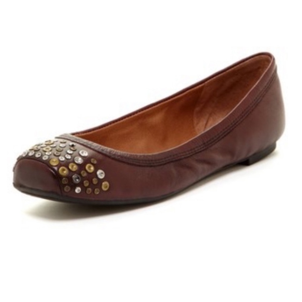 Lucky Brand Secho Studded Leather
Flat Cordovan